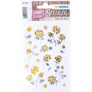 HERMA 15531 Creative Stickers Precious Roses Gold Silver...