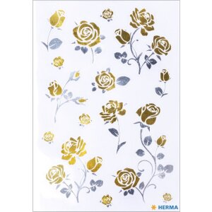 HERMA 15531 Creative Stickers Precious Roses Gold Silver...