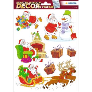 HERMA 15548 Set of window stickers Christmas childrens...