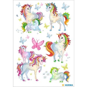 HERMA 15630 Classic Tattoo Colourful Unicorn Best Friends