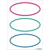 HERMA 15663 HOME labels three-coloured oval 76x35 mm 18 pieces