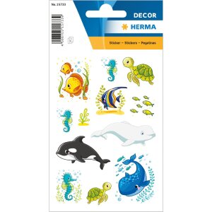 HERMA 15733 Stickers whale family and friends 36 pieces