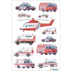 HERMA 15739 Stickers blue light vehicles set of 12 children