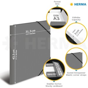 HERMA 19633 A3 Fritz the Worm cardboard folder