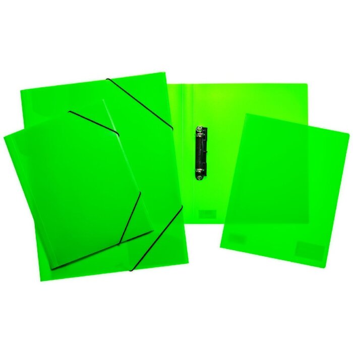 HERMA 19658 A4 PP Neon Green Robust elasticated binder