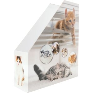 HERMA 19717 A4 cardboard magazine file cat design handle...