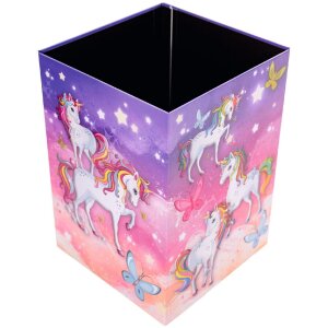 HERMA 19738 Wastepaper basket unicorn design sturdy cardboard 22x31.5cm