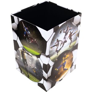 HERMA 19739 Wastepaper basket football design sturdy cardboard 22x31.5cm