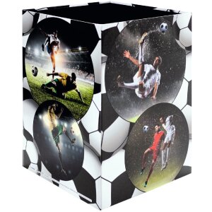 HERMA 19739 Wastepaper basket football design sturdy cardboard 22x31.5cm