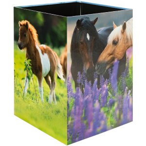 HERMA 19741 wastepaper basket horse meadow design...