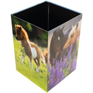 HERMA 19741 wastepaper basket horse meadow design cardboard 22x31.5cm