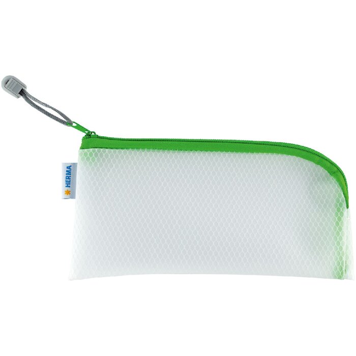 HERMA 20004 Universal pouch 23x11cm Green corner zip fastener