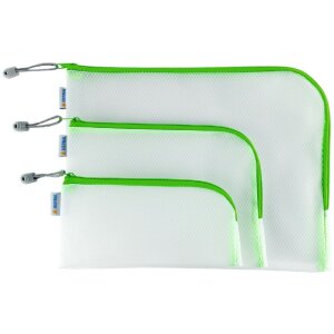 HERMA 20016 Universal pocket A4+ 36x28cm green zip fastener