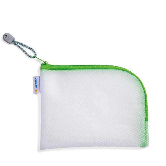 HERMA 20026 Universal pocket A6 19x14cm Green zip fastener