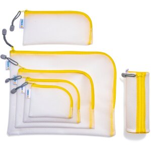 HERMA 20252 Universal pocket A7 yellow 14x10cm corner zip...