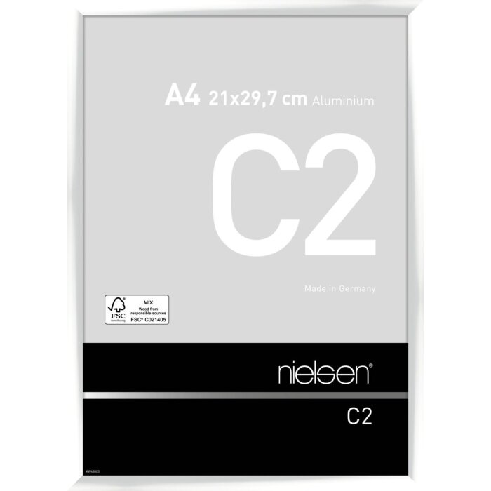 Nielsen Aluminium Picture Frame C2 white glossy 21x29,7 cm Acrylic Glass