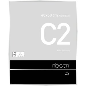 Nielsen Aluminium Picture Frame C2 white glossy 40x50 cm...