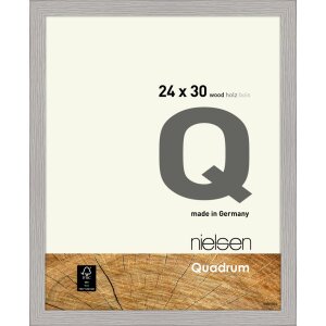 Nielsen wooden clip-on frame Quadrum 24x30 cm cement grey