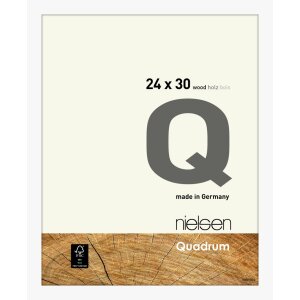 Nielsen Wooden Snap Frame Quadrum 24x30 cm white opaque