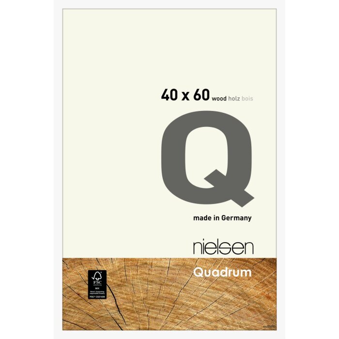 Nielsen Wooden Snap Frame Quadrum 40x60 cm white opaque