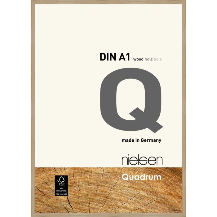 Nielsen Wooden Snap Frame Quadrum 59,4x84,1 cm natural oak