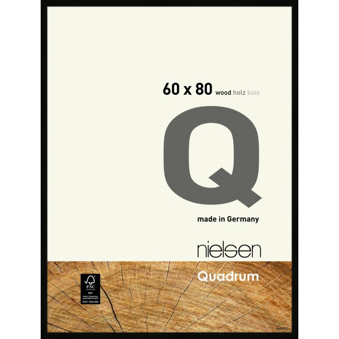 Nielsen Wooden Snap Frame Quadrum 60x80 cm black