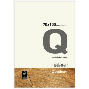 Nielsen Wooden Snap Frame Quadrum 70x100 cm white opaque