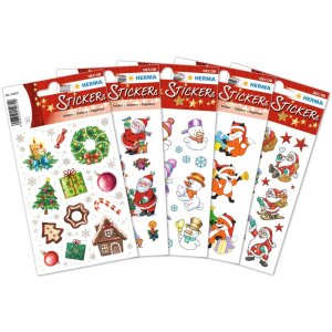 decorative labels DECOR Weihnachten Lustiger Nikolaus 3 sheets