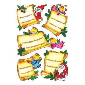 DECOR decorative labels chistmas motifs 2 sheets