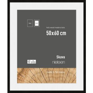 Nielsen Wooden Picture Frame Skava Black 50x60 cm with...