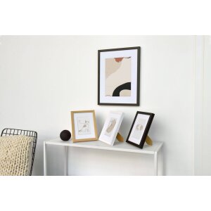 Nielsen Wooden Picture Frame Skava Black 50x60 cm with Passepartout 40x50 cm