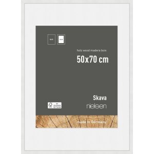 Nielsen Wooden Picture Frame Skava White 50x70 cm with...