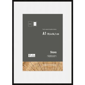 Nielsen Wooden Picture Frame Skava black 59,4x84,1 cm...