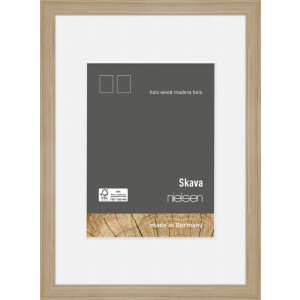 Nielsen Wooden Picture Frame Skava oak 60x80 cm with passepartout 50x70 cm