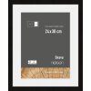 Nielsen Wooden Picture Frame Skava black 24x30 cm with Passepartout 18x24 cm