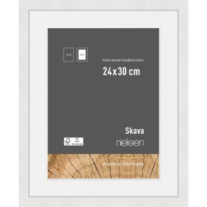 Nielsen Wooden Picture Frame Skava White 24x30 cm with...