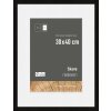 Nielsen Wooden Picture Frame Skava black 30x40 cm with passepartout 21x29,7 cm