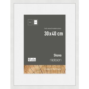 Nielsen Wooden Picture Frame Skava white 30x40 cm with...