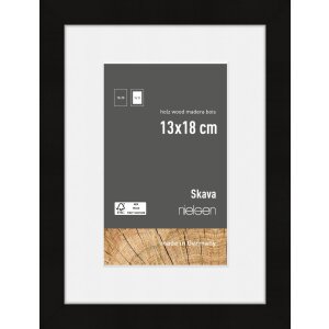 Nielsen Wooden Picture Frame Skava Black 13x18 cm with...