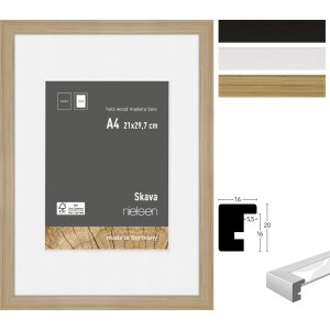 Nielsen Wooden Picture Frame Skava 13x18 cm to 70x100 cm...