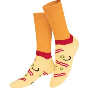 EatMySocks double pack of crew socks Napoli Pizza Full