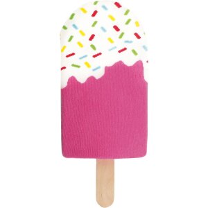 EatMySocks Crew Socks Frozen Pop Strawberry