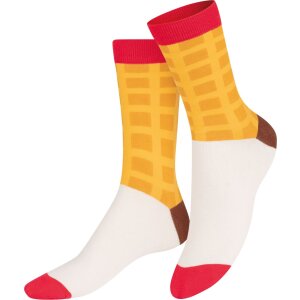 EatMySocks Crew Socks Sweet Waffle