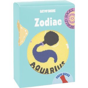 EatMySocks Crew socks Zodiac Aquarius zodiac sign Aquarius