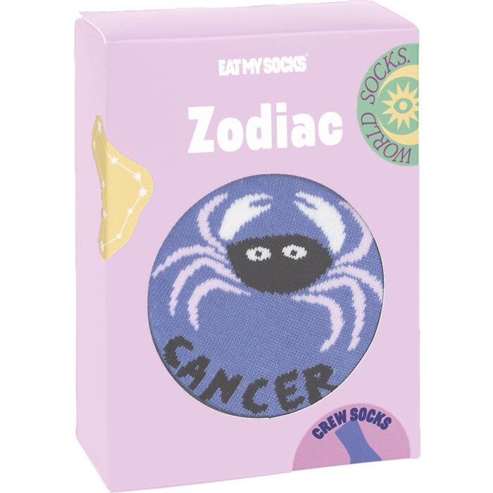 EatMySocks crew socks star sign Cancer