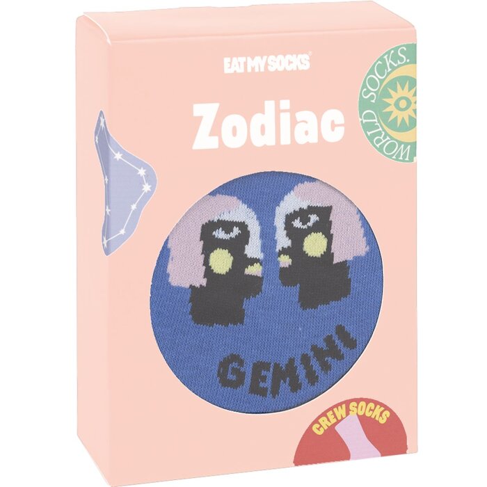 EatMySocks crew socks zodiac sign Gemini