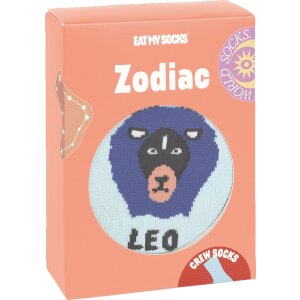 EatMySocks crew socks zodiac sign Leo