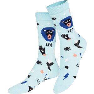 EatMySocks crew socks zodiac sign Leo