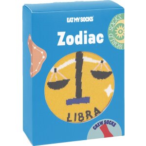 EatMySocks crew socks zodiac sign Libra