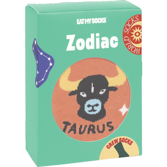 EatMySocks crew socks zodiac sign Taurus